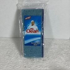 2015 Mr. Clean Sponge Mop Refill with Scrubber 26501 – Factory Sealed, Snap New