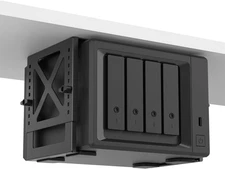 Adjustable under Desk PC or NAS Mount Bracket Holder，Compatible with Desktop Nas