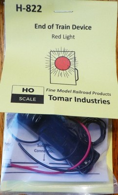 Tomar HO #H-822 End of Train Device (Red Light) (Made in USA)