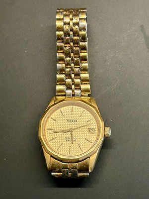 Tissot Pr100 Saphire Edelstahl März 1989 Zifferblatt Gold Plated