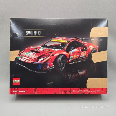 NEW LEGO Technic Ferrari 488 GTE AF Corse #51 Building Set, #42125, Open Box