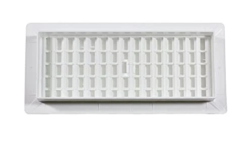 Decor Grates PL410-WH 4-Inch by 10-Inch Plastic Floor Register, White - Image 3 of 4