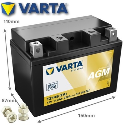 Batterie für Honda ST 1300 A Pan European ABS CBS 2009 VARTA YTZ14S AGM Active