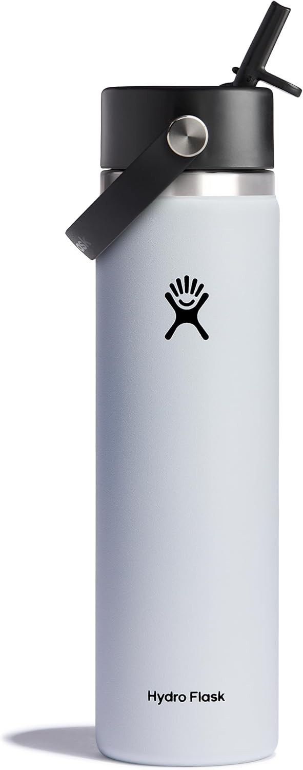 Hydro Flask - Wide Mouth with Flex Straw Cap White 24 oz 6190₽