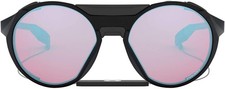 Oakley 0Oo9440 Clifden Round Sunglasses - Polished Black / Prizm Snow Sapphire -