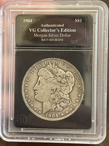Below Silver Melt! 1904 P Morgan Silver Dollar ~ SLABBED Series ~ 90% Silver $1