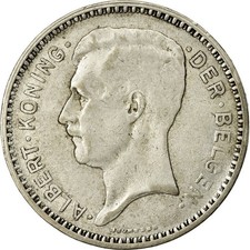 [#587032] Coin, Belgium, 20 Francs, 20 Frank, 1934, EF(40-45), Silver, KM:104.1