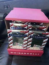 Limited Edition 10 Bags Ghirardelli Chocolate Peppermint Bark Squares 4.57oz