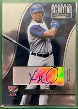 2003 Donruss Signature Series Vernon Wells Auto 