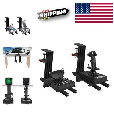 Universal PC Flight HOTAS Mount - Adjustable, Stable & Easy to Install