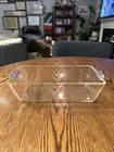 Vintage PYREX Clear Glass Bread Loaf Pan #214 Made In The USA