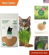 Rose Branch Organic Wheat Grass Seeds for Indoor Cats - Cat Grass Seeds - 1...
