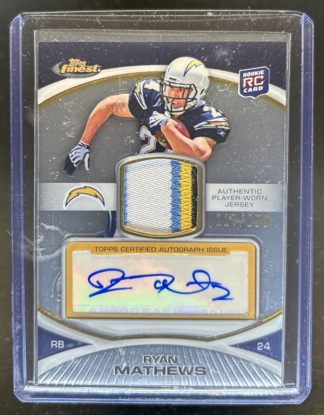 Ryan Mathews Finest #53 Jersey Autograph