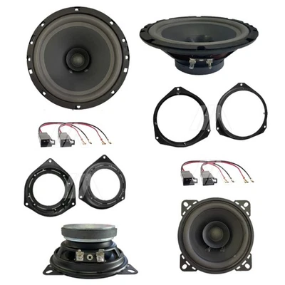 Kit 4 Haut-Parleurs Double Cône 6,5" Pour Opel Corsa D 2006 Ant+Post Noir 4 Ω - Photo 1/4