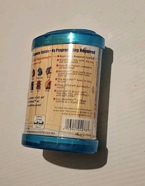 2002 Tomy MicroPets Sirene Dalmácia Miniatura Robô Interativo Cachorro NOVO! - Imagem 4 de 4