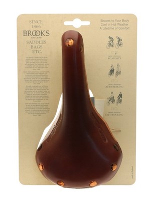 Brooks Swift Saddle Titanium Rails Hard Leather Cover Brown NEW