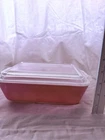 Vintage solid pink refrigerator Pyrex dish 0503 with lid 1.5 qt