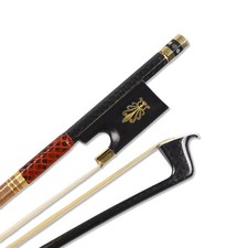 Professional 4/4 Full size Carbon fiber Violin bow White Horsehair Violin Bow, F