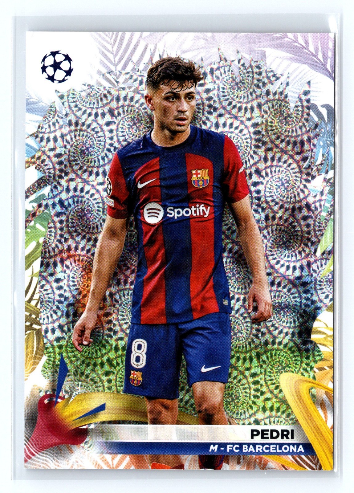 2023-24 Topps UEFA Champions League Carnaval Edition Pedri #34 Barcelona