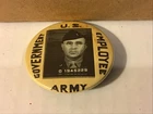 Antique WW2 Era 1940's U.S. ARMY GOVERNMENT EMPLOYEE Military Photo ID Badge