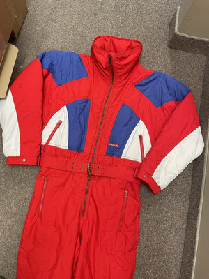 Ellesse Ski Suit Snowsuit One Piece Snow Bib Jumpsuit Vintage Retro Unisex Adult