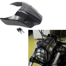 Carbon Fiber Headlight Outer Fairing Cover for Harley Breakout FXBR FXBRS 18-23