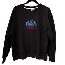 Nike Hoops Championship Hour Sweatshirt Black Dri-FIT Men's XL