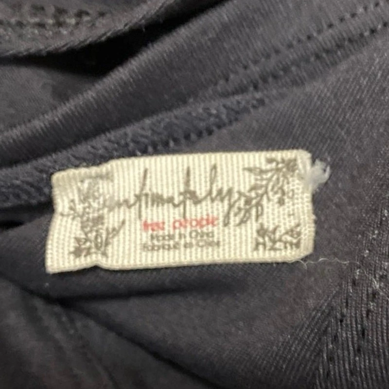 Corsé Free People Duo Negro Cuello en V Manga Corta Ajustado Top Talla L Foto 3 de 3