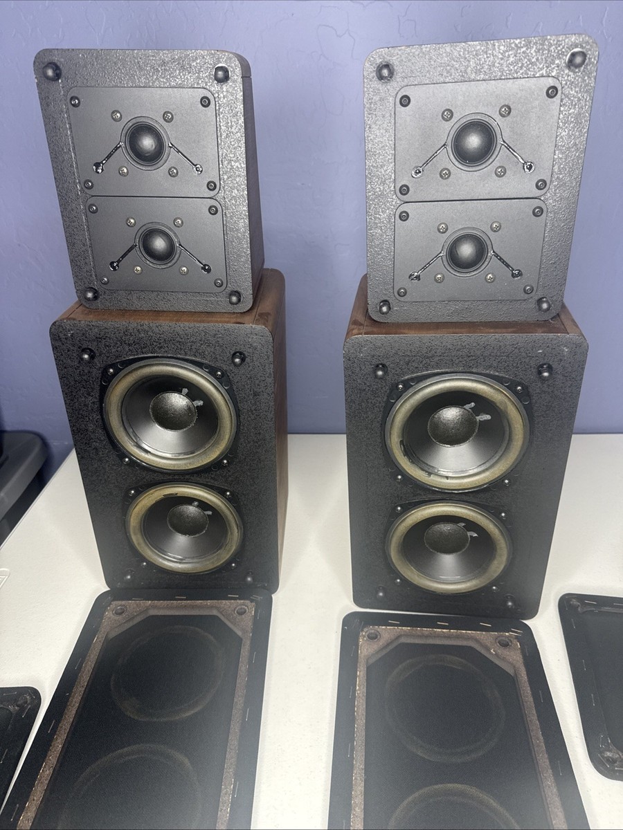 Vintage Miller & Kreisel M&K S-1B Satellite Speakers Original