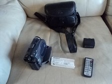 Sony Handycam DCR-DVD101E Handheld Mini DVD Camcorder Purple WORKING NO CHARGER