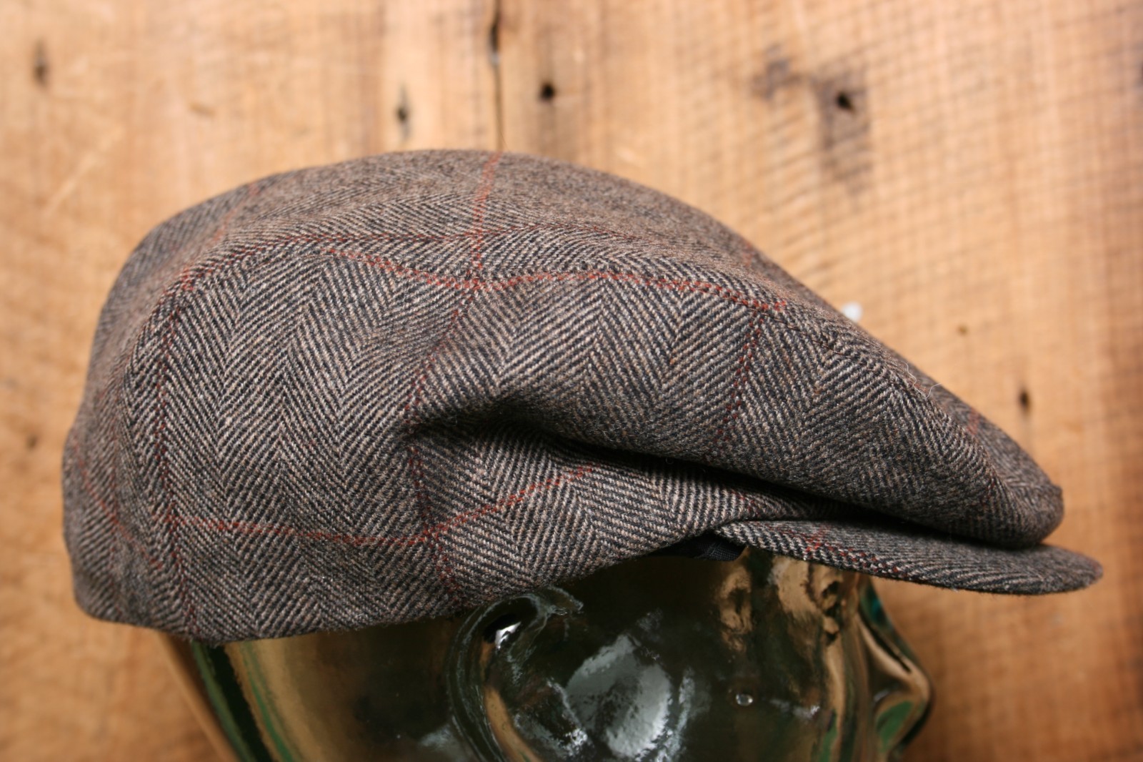 PENDLETON Herringbone Wool Newsboy Flat Cap w/Ear… - image 4