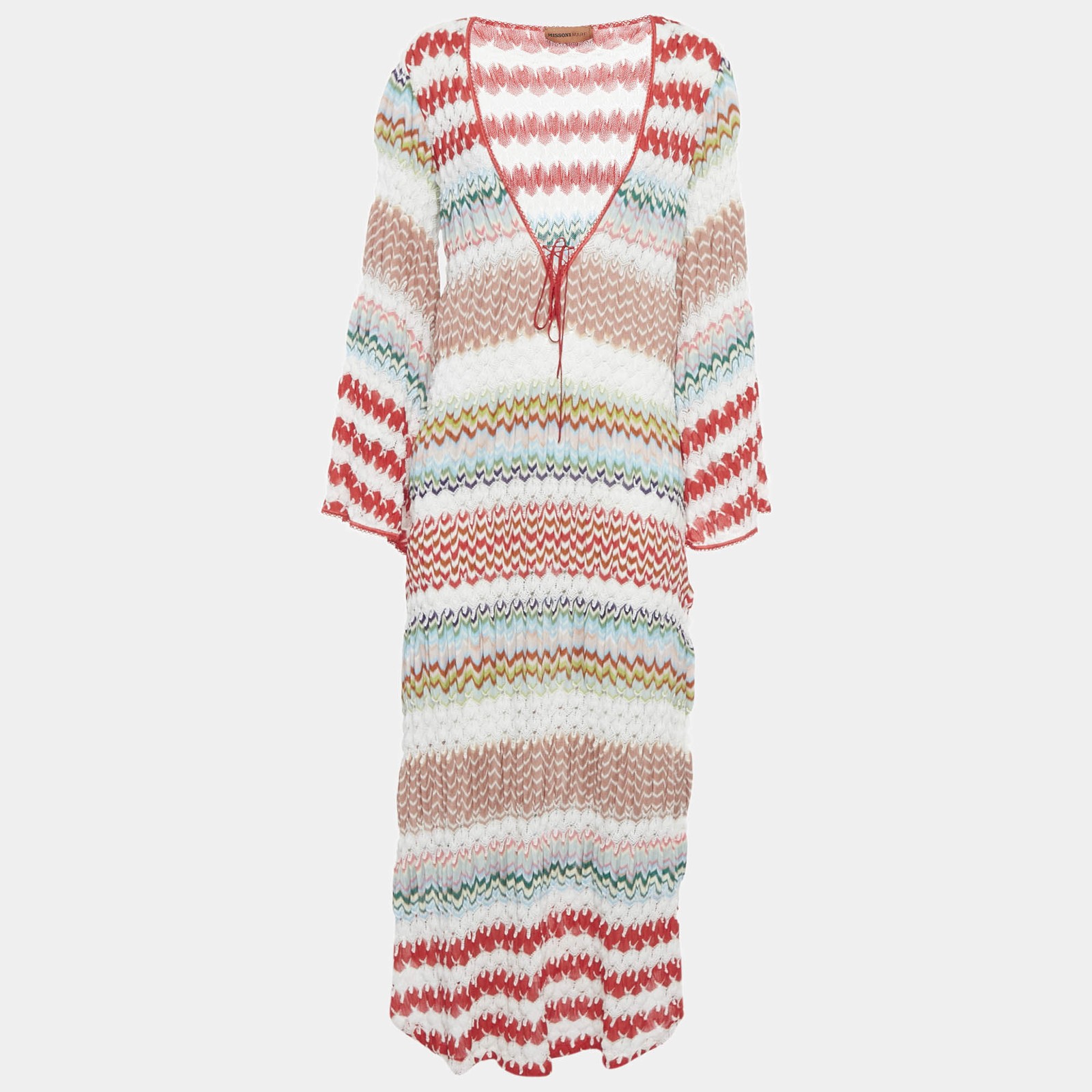 Missoni Mare Multicolor Patterned Knit CoverUp Dress M