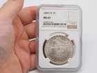 NGC MS 63 1884 CC UNITED STATES OF AMERICA MORGAN SILVER DOLLAR COIN CARSON CITY — photo 6