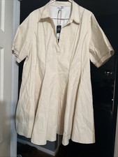 Fashion Nova Dress Womens Plus Size Prim  Collared Shirt Mini Dress 3X