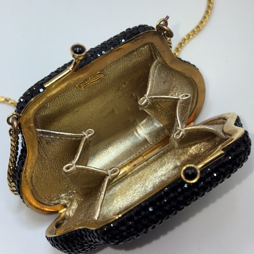 STUNNING JUDITH LEIBER SWAROVSKI CRYSTAL MINAUDIERE EVENING CLUTCH - NICE - B/O - Picture 7 of 10