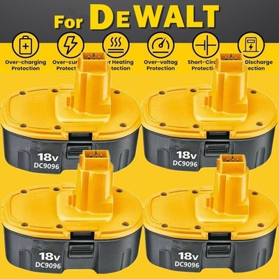 4PACK 18V For Dewalt 18 VOLT XRP Ni-MH 7.0Ah Battery DC9099 DC9096 DC9098 NEW