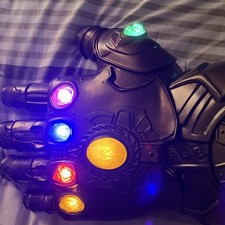 Infinity Gauntlet Costume Armor Replica Gold Multicolor Stones One Size