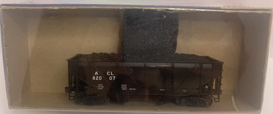 HO Scale ACL #82007 2-BAY HOPPER Black - Image 2 of 4