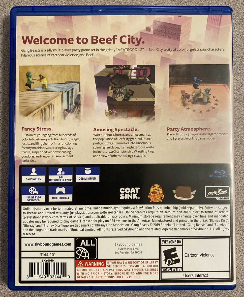Gang beast sale playstation store