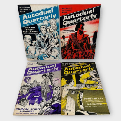 Autoduel Quarterly Volume 3 Full Set 2035 #1-4 1985 Car Wars Sourcebooks