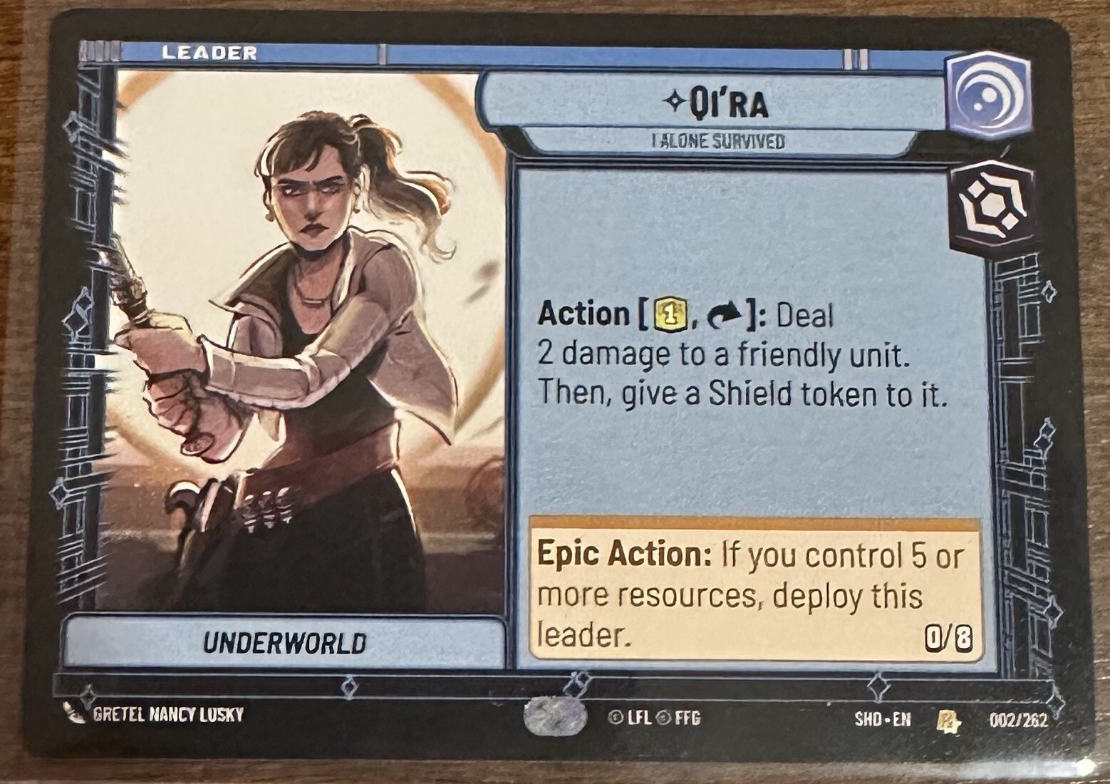 Qi'ra (Hyperspace) 282 Star Wars Unlimited Shadows of the Galaxy NM Pack Fresh