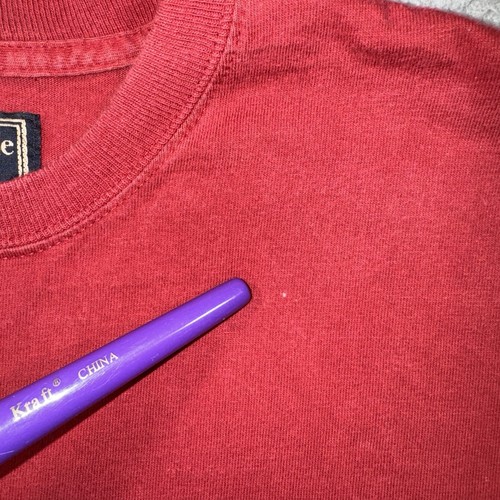 Abercrombie & Fitch Shirt Mens S Faded Red Graphic Outdoor Long Sleeve Y2K - Picture 6 of 7