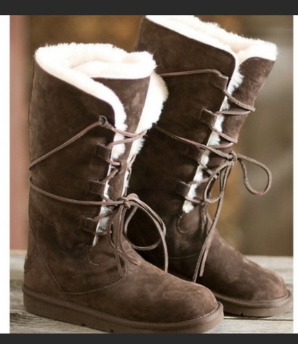 UGG Womens Whitley Espresso Lace Up 