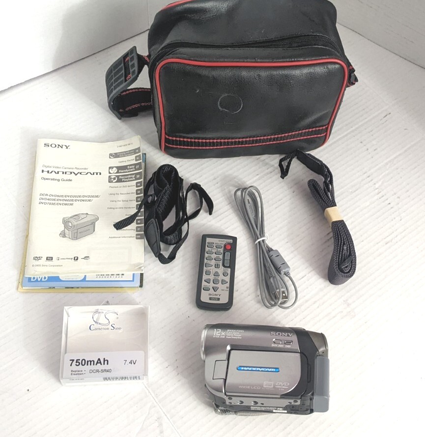 Sony Handycam Camcorder DCR-DVD703E + Remote + Bag + Charger etc Sony Handycam Camcorder DCR-DVD703E + Remote + Bag + Charger etc