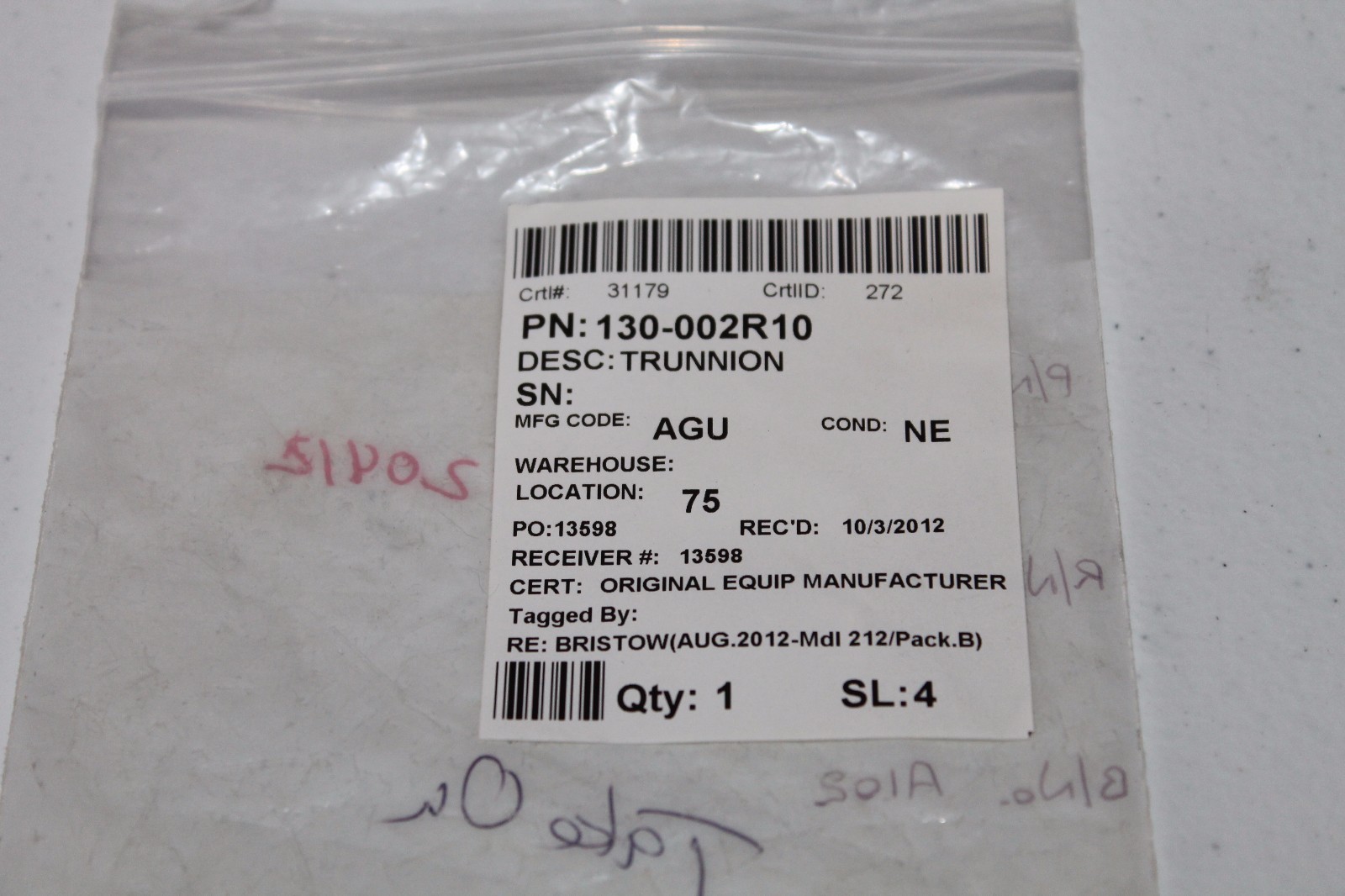 Bell 206 Helicopter Strap Trunnion 130002R10 eBay