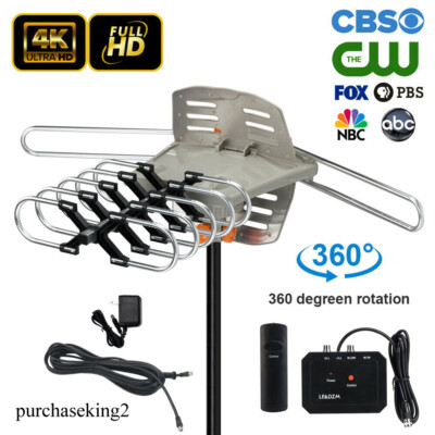 990+Miles Amplified 1080P HDTV Digital TV Outdoor Antenna Long Range HD VHF/UHF