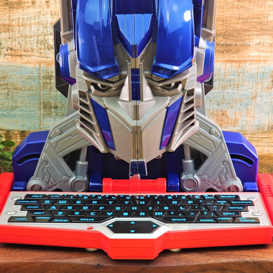 Hasbro Transformers Optimus Prime Laptop Kids Learning Laptop Computer Rare HTF - Image 4 of 4