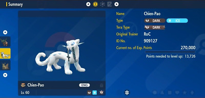 Pokemon Scarlet & Violet 6IV CHIEN-PAO Max EVs