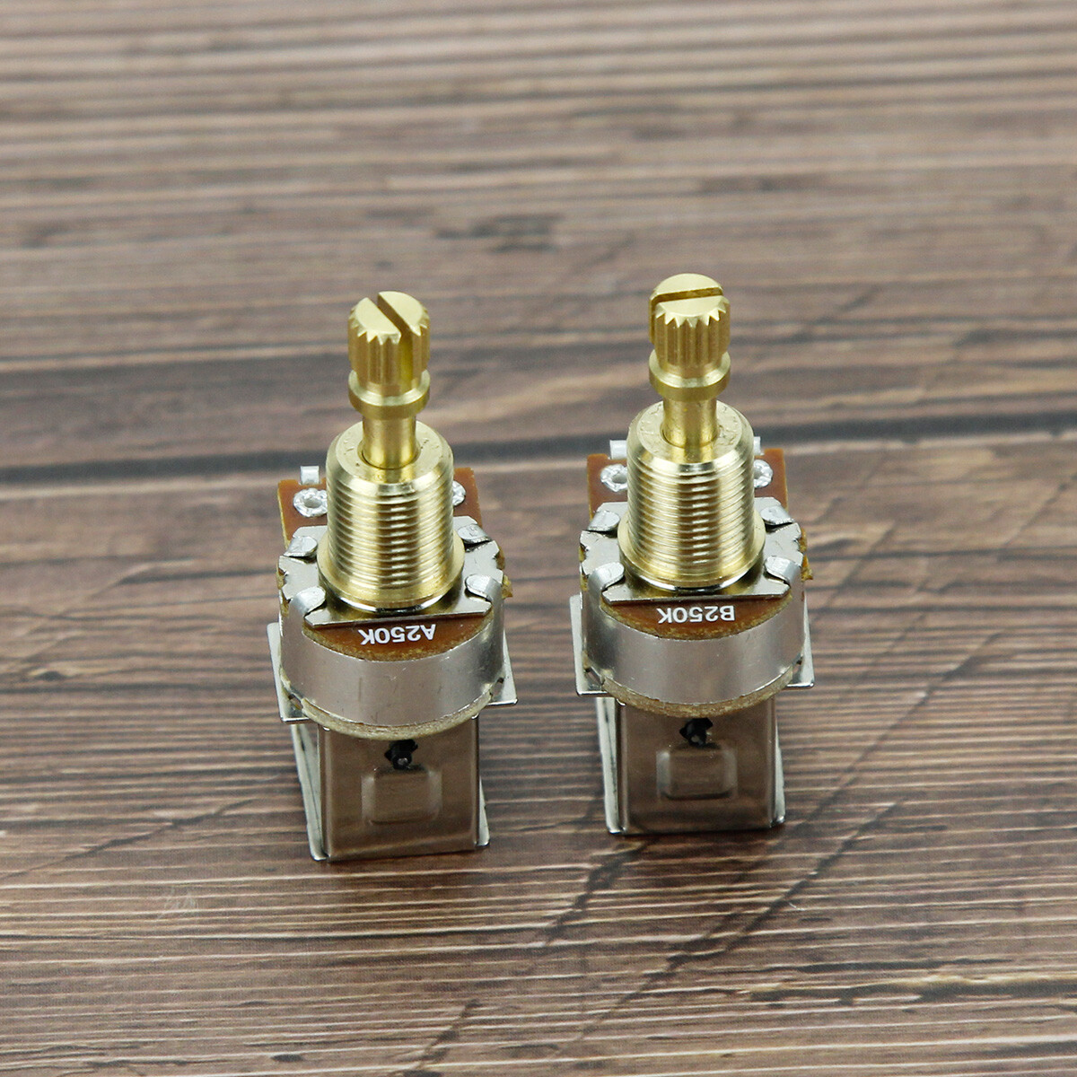 4 Potenziometri FLEOR A250K B250K Albero Lungo Per Chitarra Elettrica E Basso - Volume E Tono