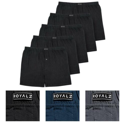 ROYALZ 5 Pack Boxershorts für Herren weich Baumwolle Locker American Style Basic - Bild 1 von 16